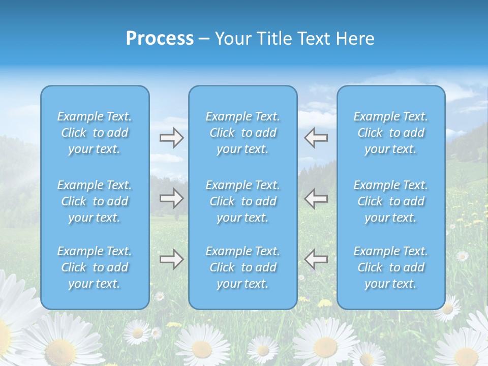 Panorama Tourismus Sonne PowerPoint Template