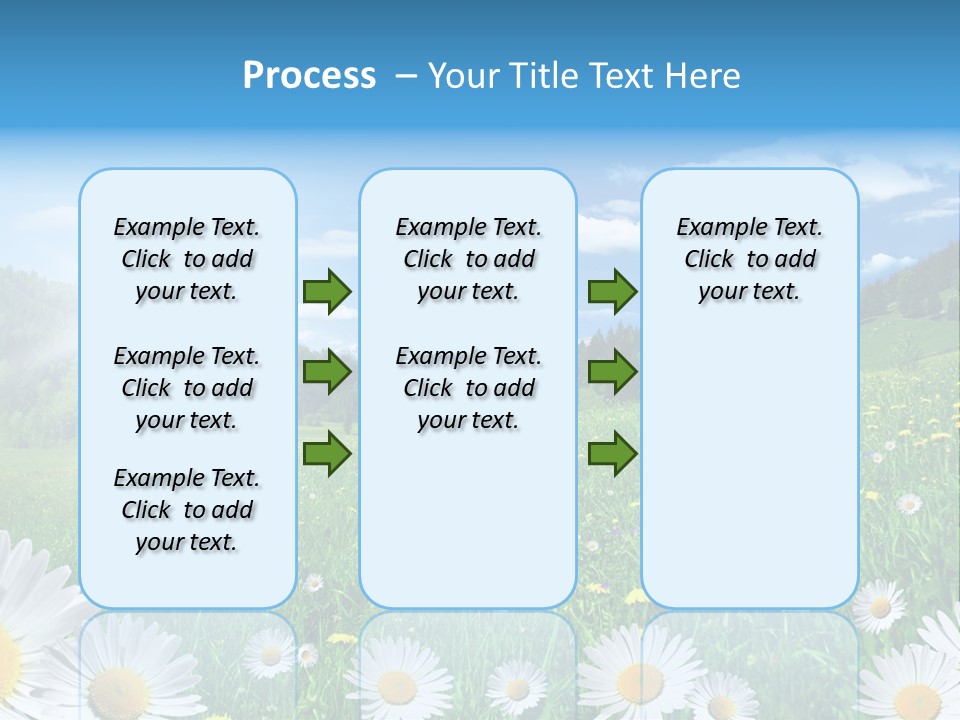 Panorama Tourismus Sonne PowerPoint Template
