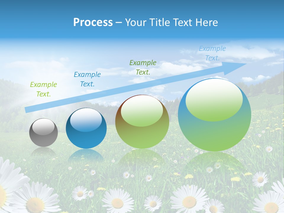 Panorama Tourismus Sonne PowerPoint Template