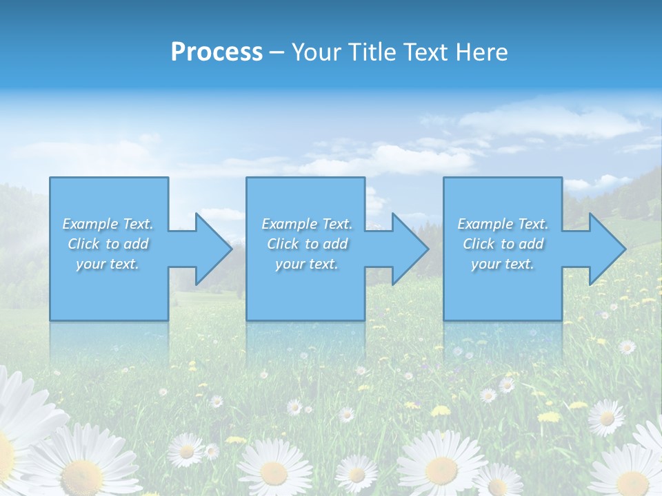 Panorama Tourismus Sonne PowerPoint Template
