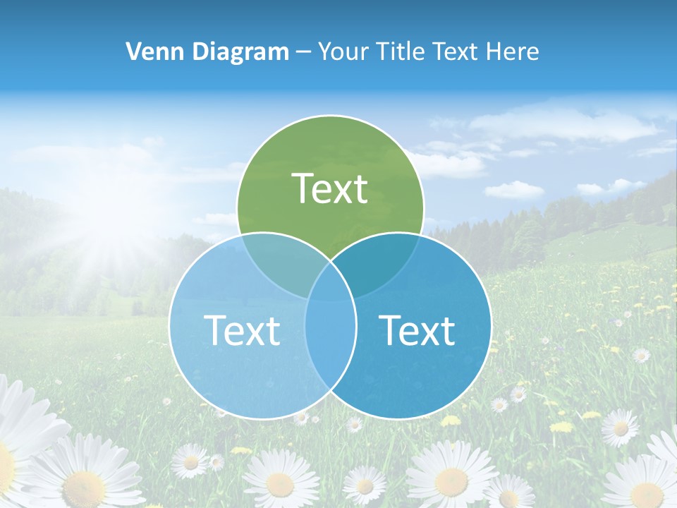 Panorama Tourismus Sonne PowerPoint Template
