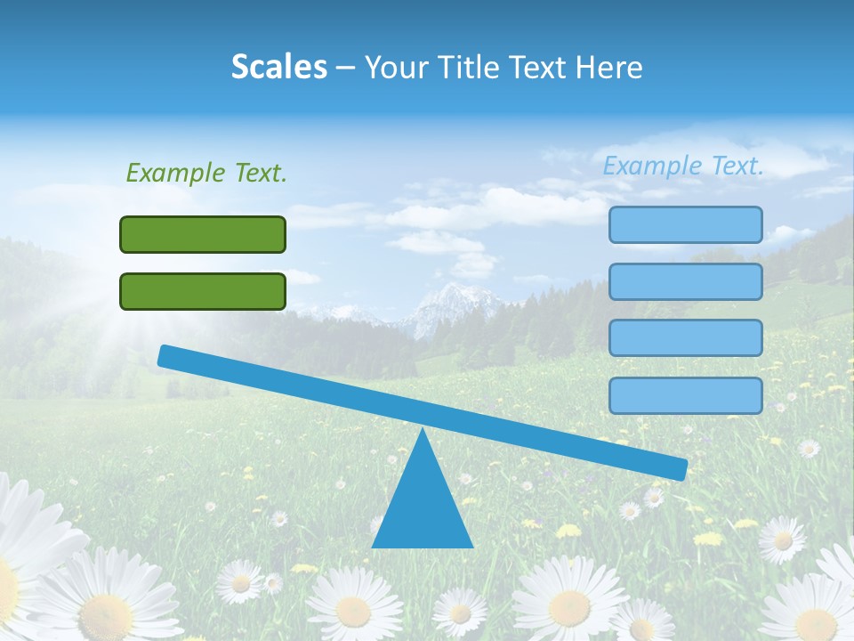 Panorama Tourismus Sonne PowerPoint Template