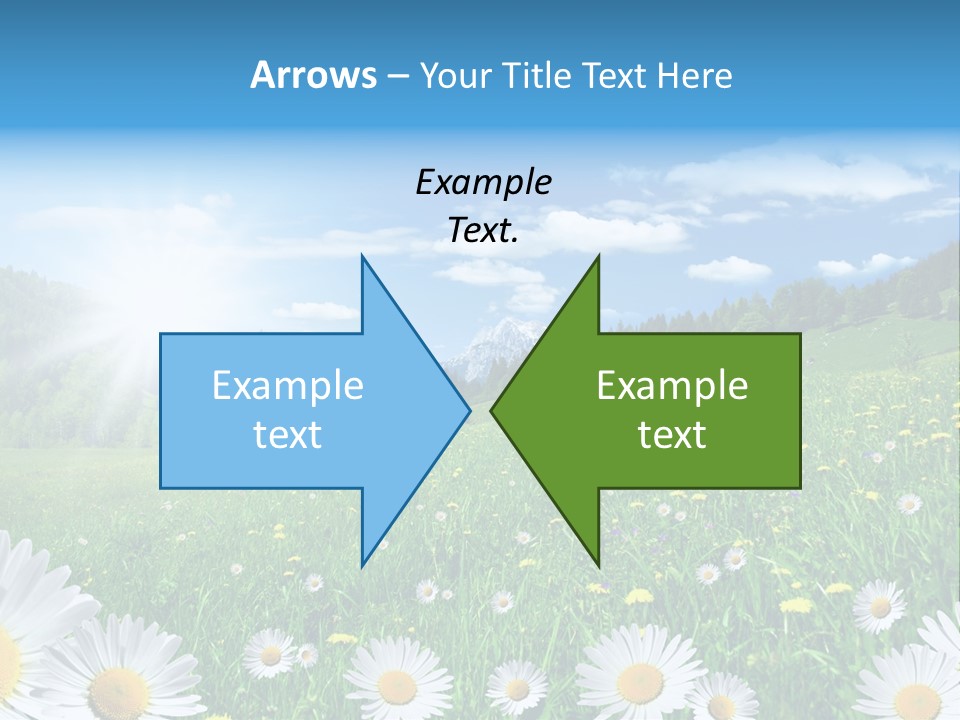 Panorama Tourismus Sonne PowerPoint Template