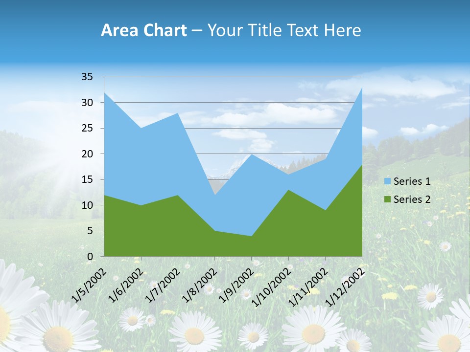 Panorama Tourismus Sonne PowerPoint Template