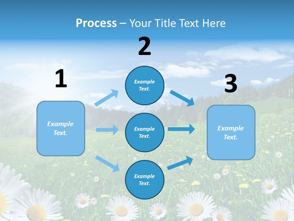 Panorama Tourismus Sonne PowerPoint Template