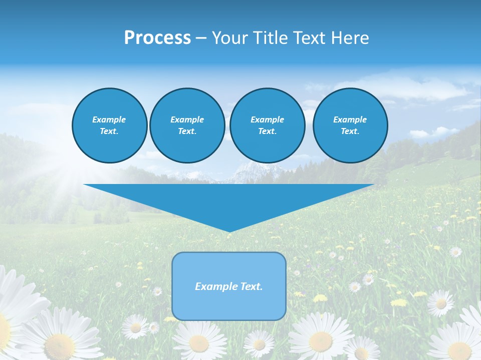Panorama Tourismus Sonne PowerPoint Template