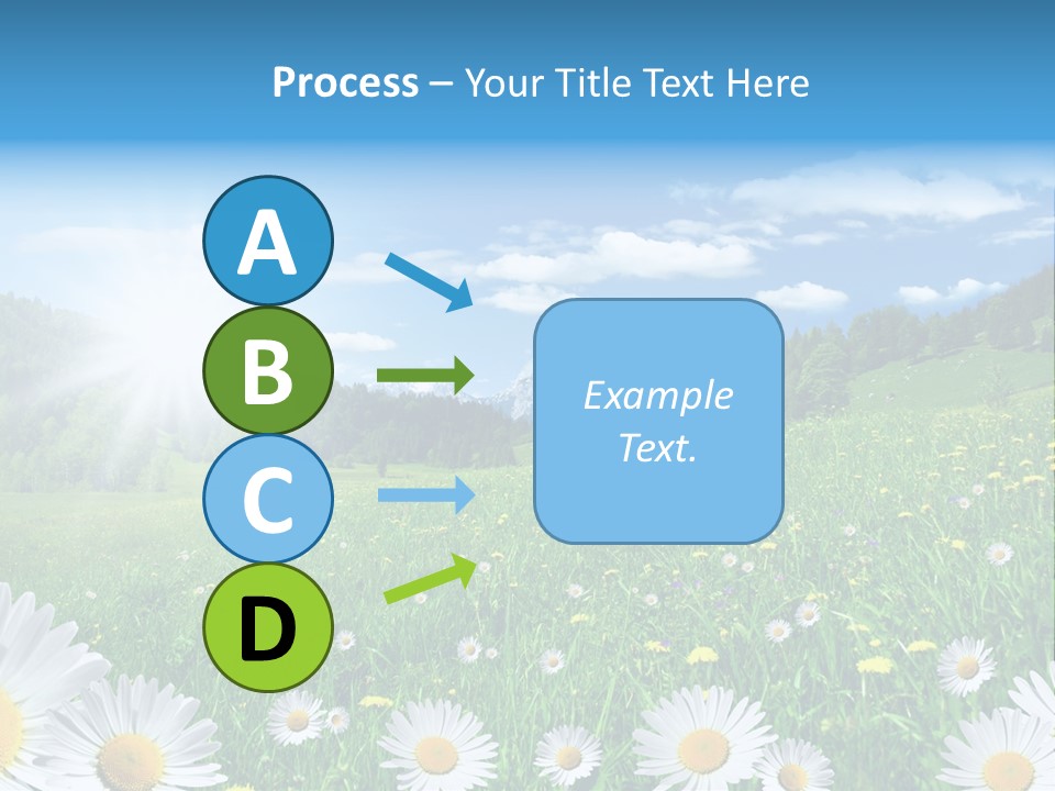 Panorama Tourismus Sonne PowerPoint Template