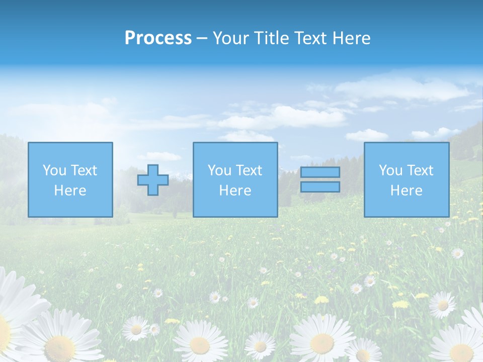 Panorama Tourismus Sonne PowerPoint Template