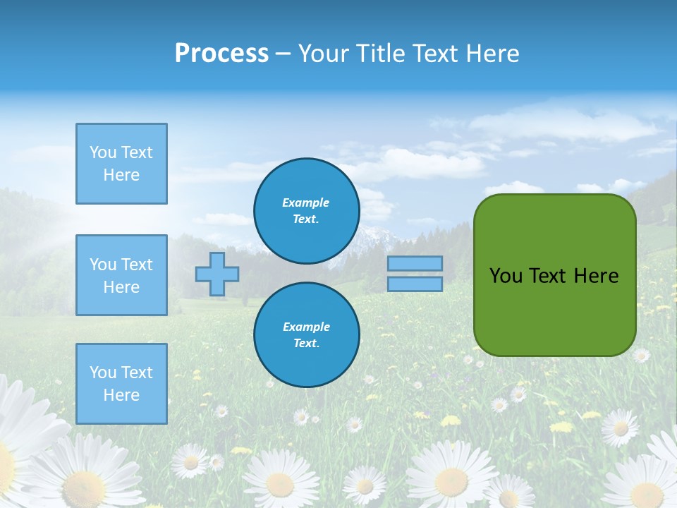 Panorama Tourismus Sonne PowerPoint Template