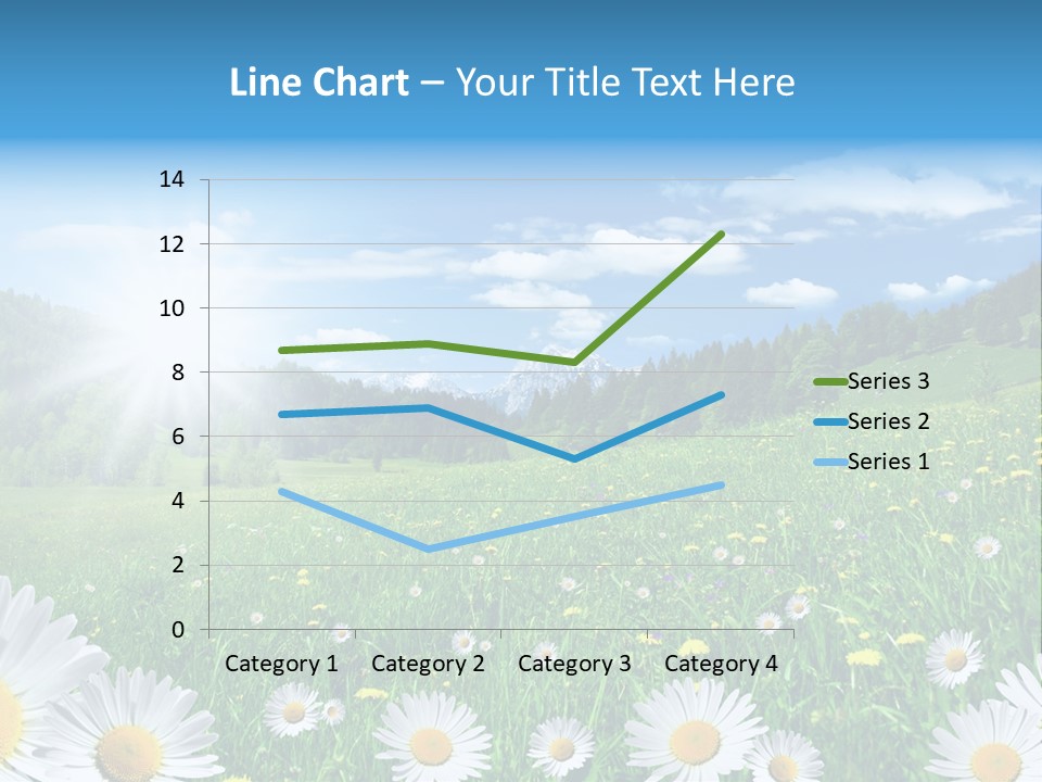 Panorama Tourismus Sonne PowerPoint Template