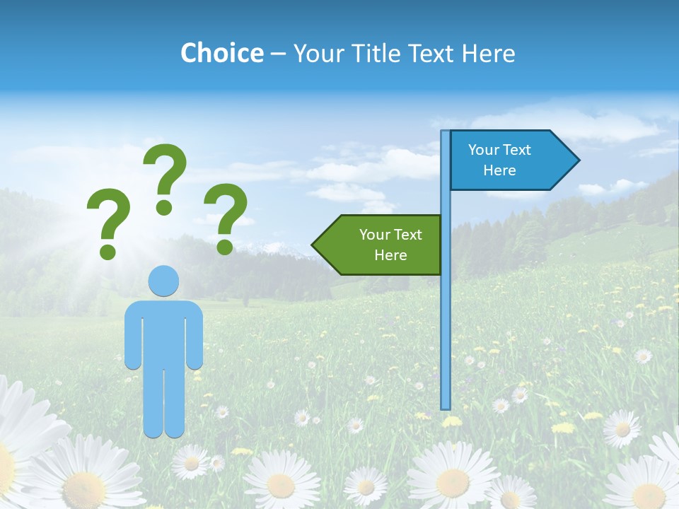 Panorama Tourismus Sonne PowerPoint Template