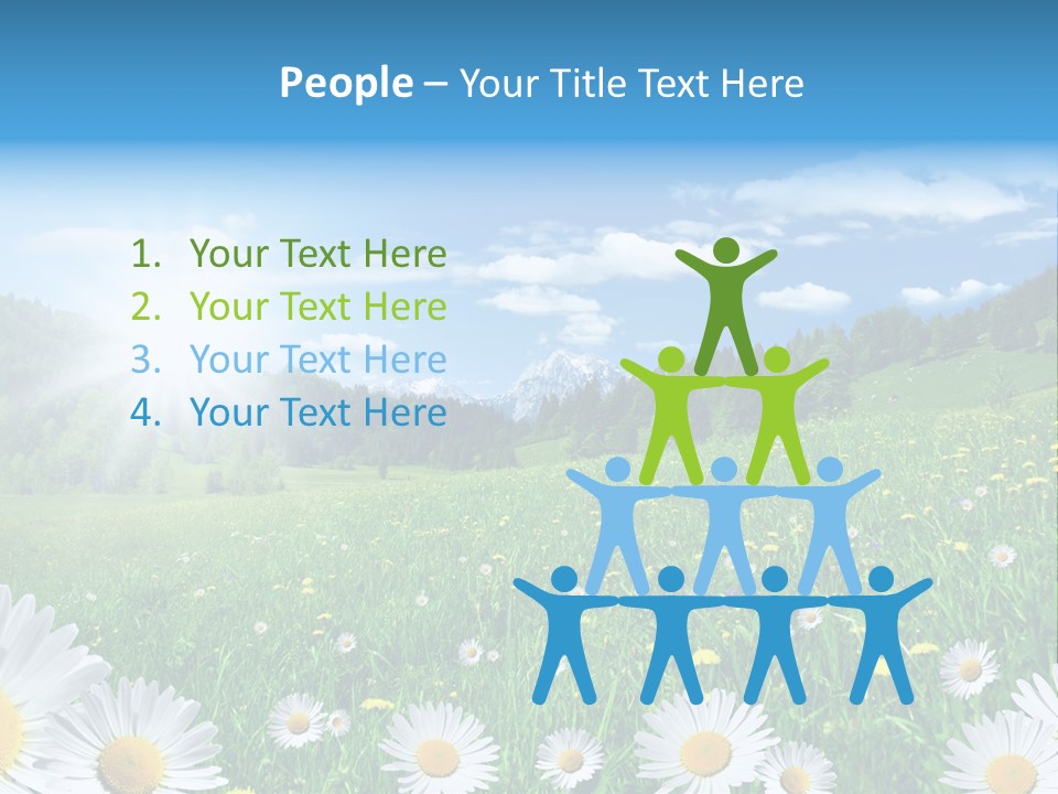 Panorama Tourismus Sonne PowerPoint Template