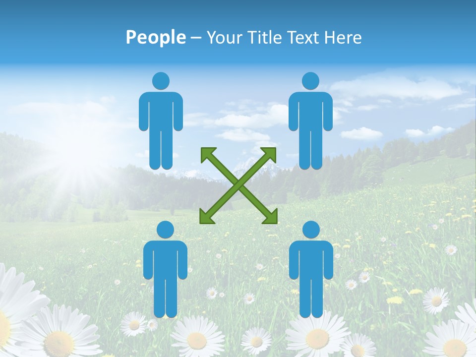 Panorama Tourismus Sonne PowerPoint Template