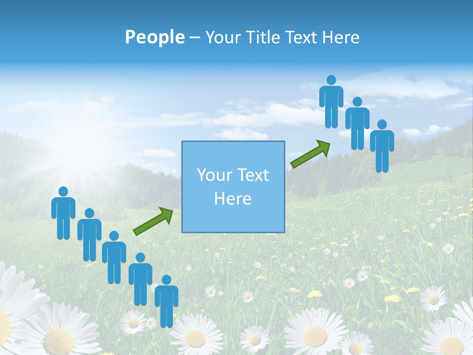 Panorama Tourismus Sonne PowerPoint Template