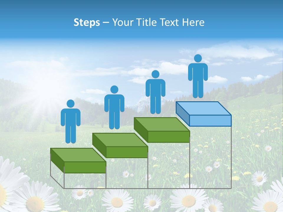 Panorama Tourismus Sonne PowerPoint Template