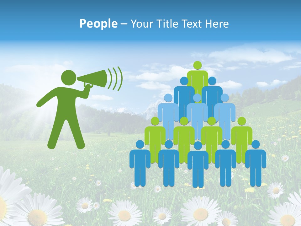 Panorama Tourismus Sonne PowerPoint Template