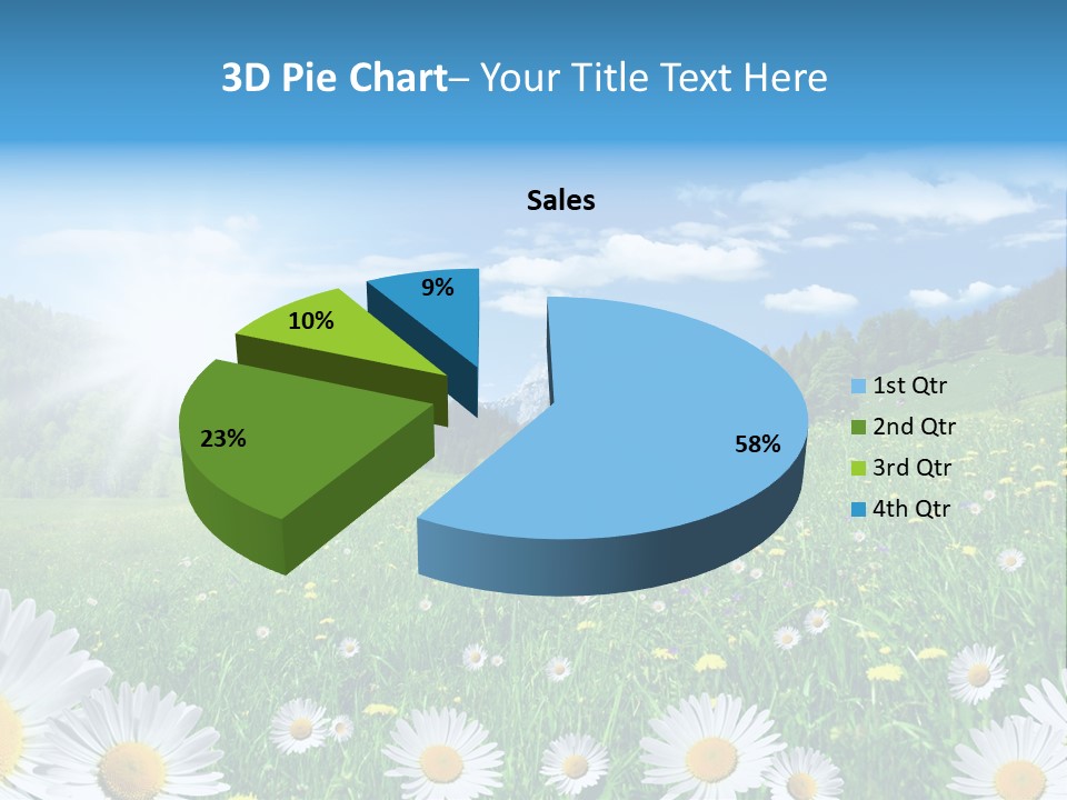 Panorama Tourismus Sonne PowerPoint Template