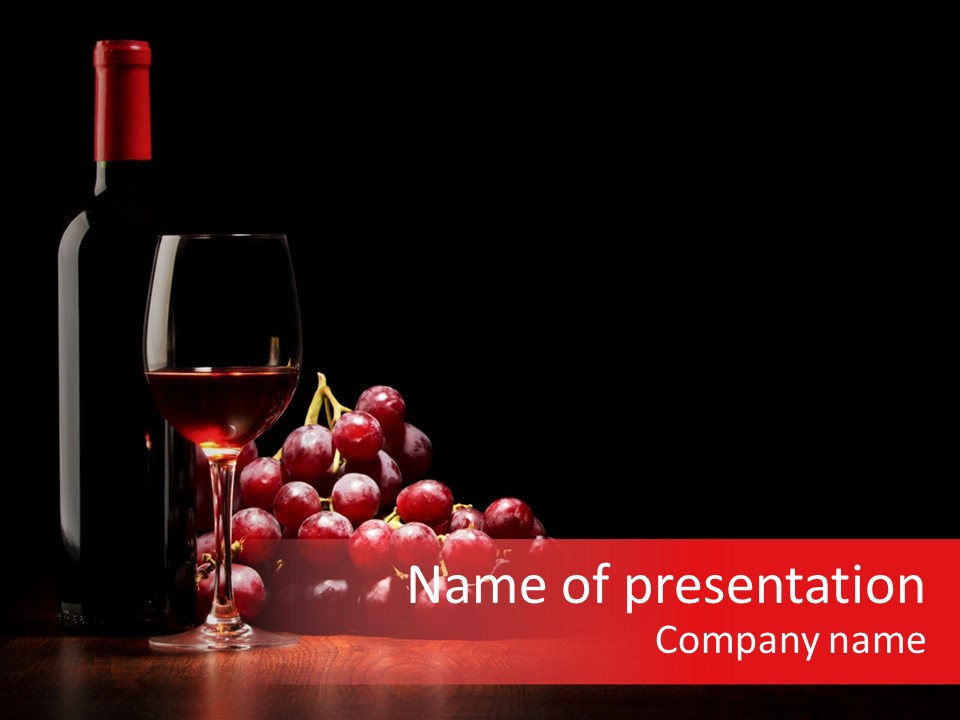 Elegant Merlot Vintage PowerPoint Template