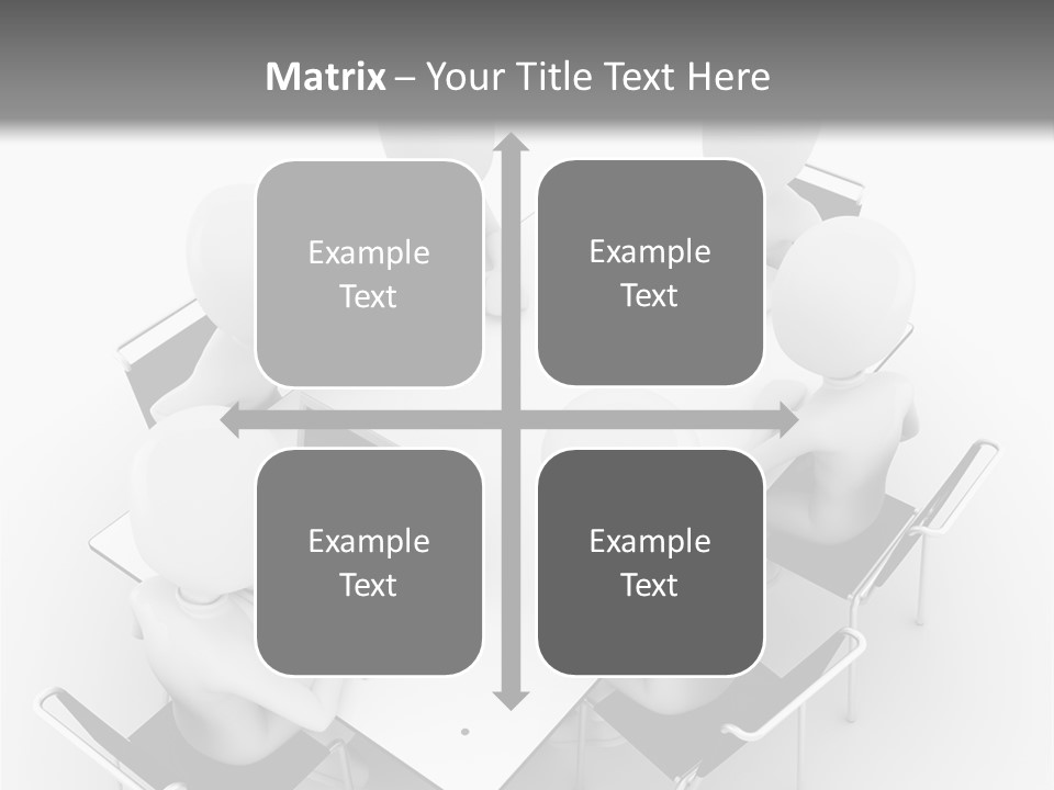 Sitting Team Mobile PowerPoint Template