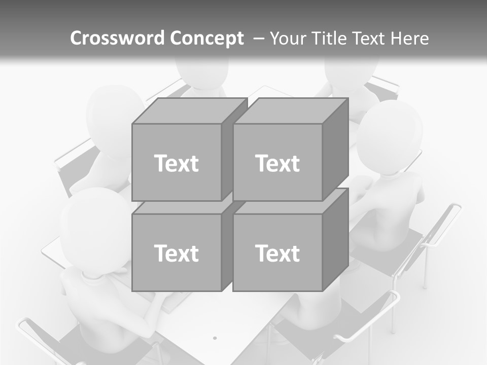 Sitting Team Mobile PowerPoint Template