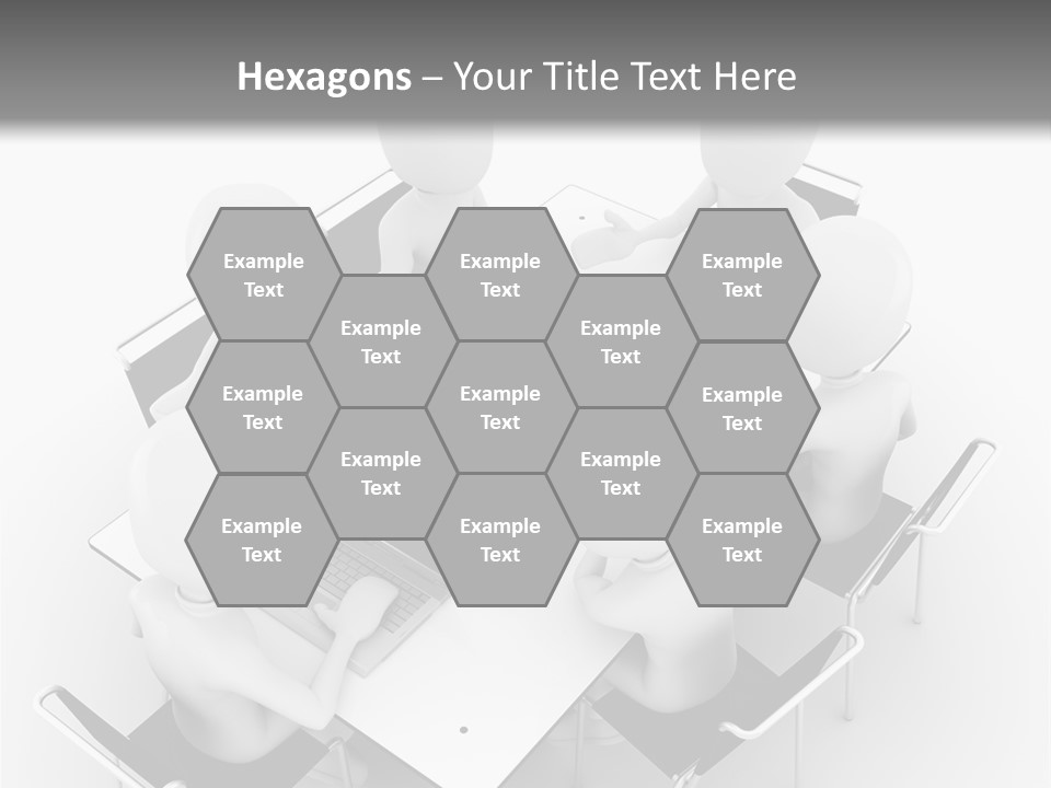 Sitting Team Mobile PowerPoint Template