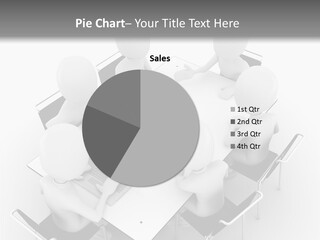 Sitting Team Mobile PowerPoint Template