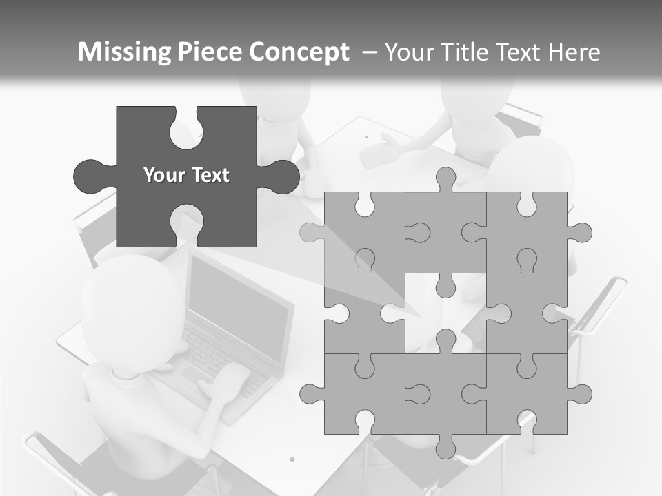 Sitting Team Mobile PowerPoint Template