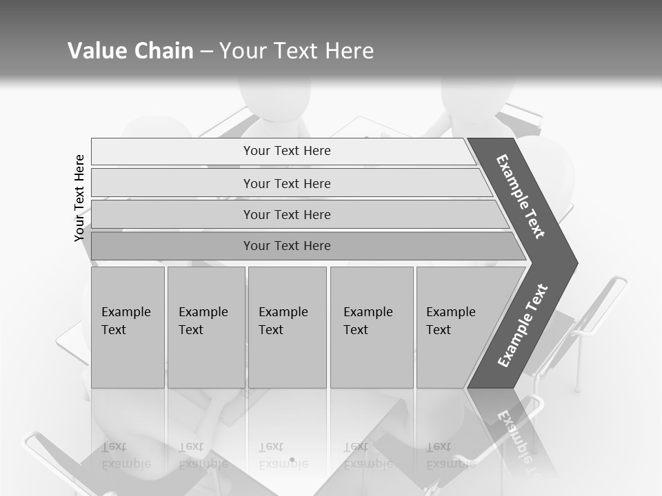 Sitting Team Mobile PowerPoint Template