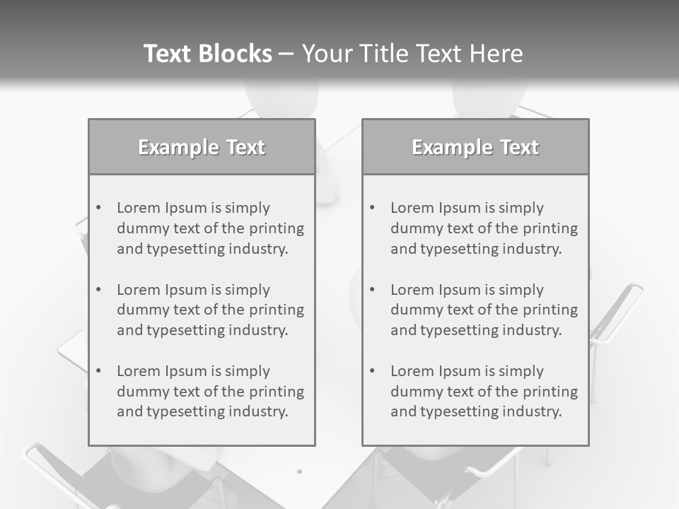 Sitting Team Mobile PowerPoint Template