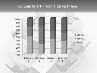 Sitting Team Mobile PowerPoint Template