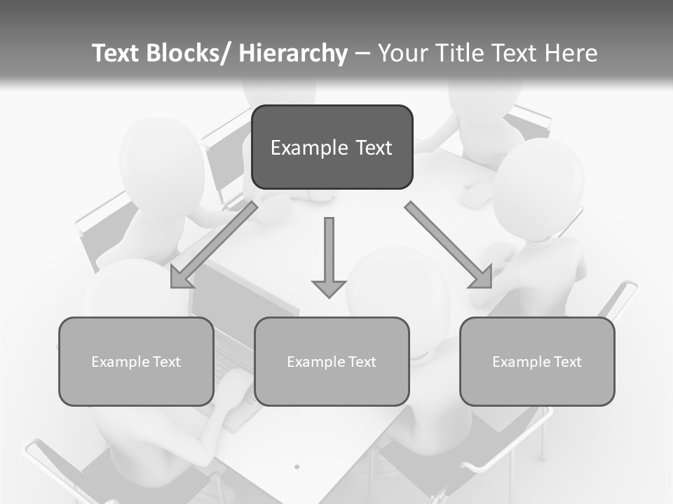 Sitting Team Mobile PowerPoint Template