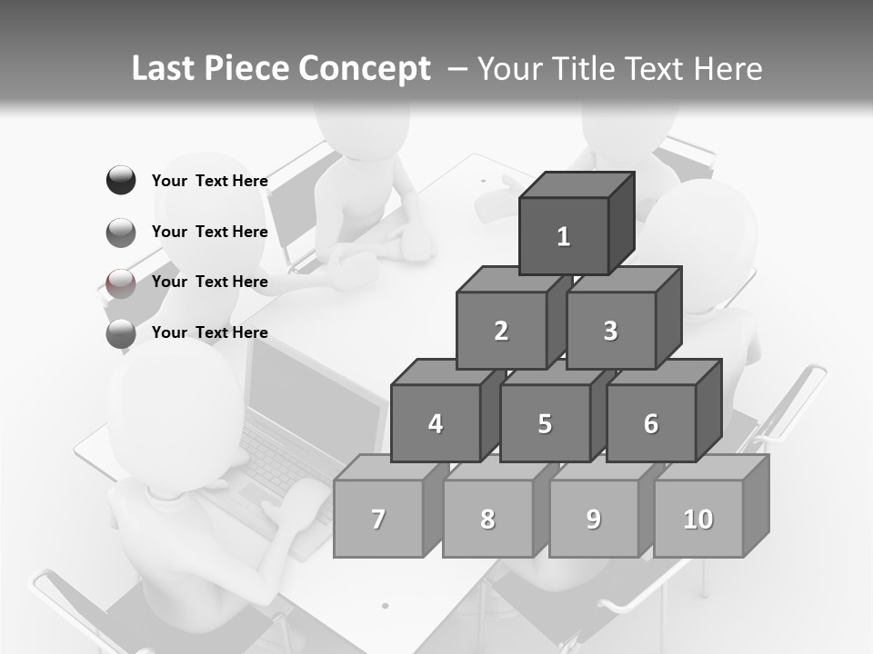 Sitting Team Mobile PowerPoint Template