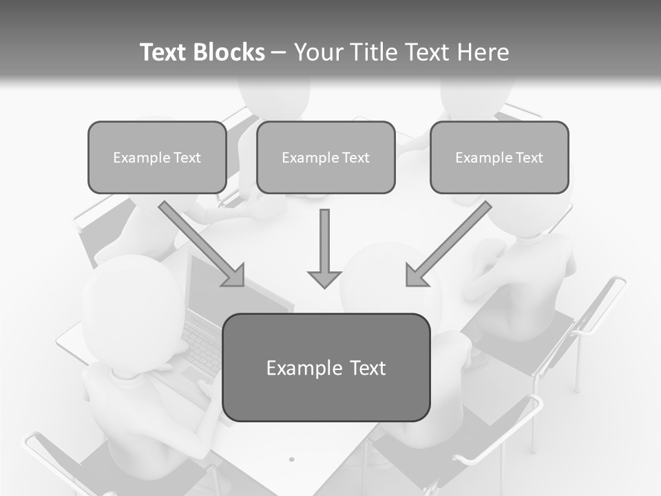 Sitting Team Mobile PowerPoint Template