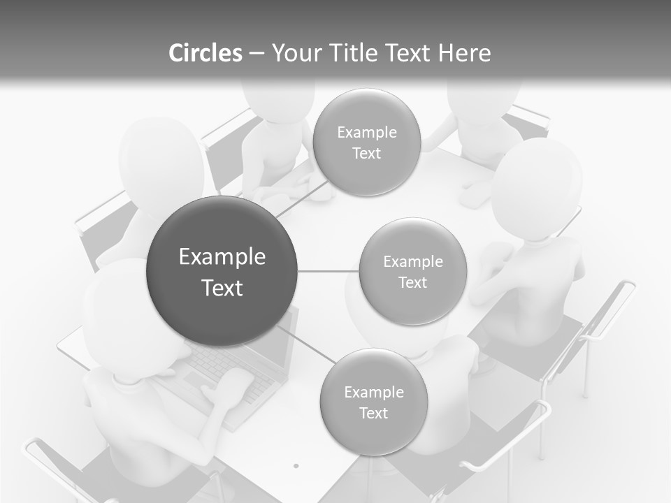 Sitting Team Mobile PowerPoint Template