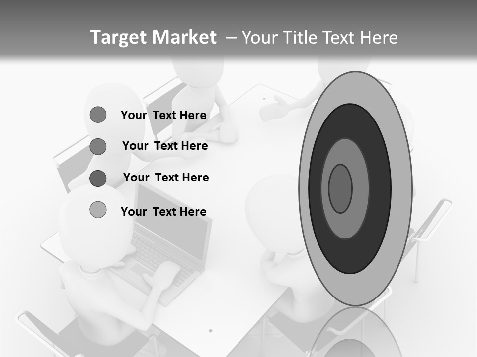 Sitting Team Mobile PowerPoint Template