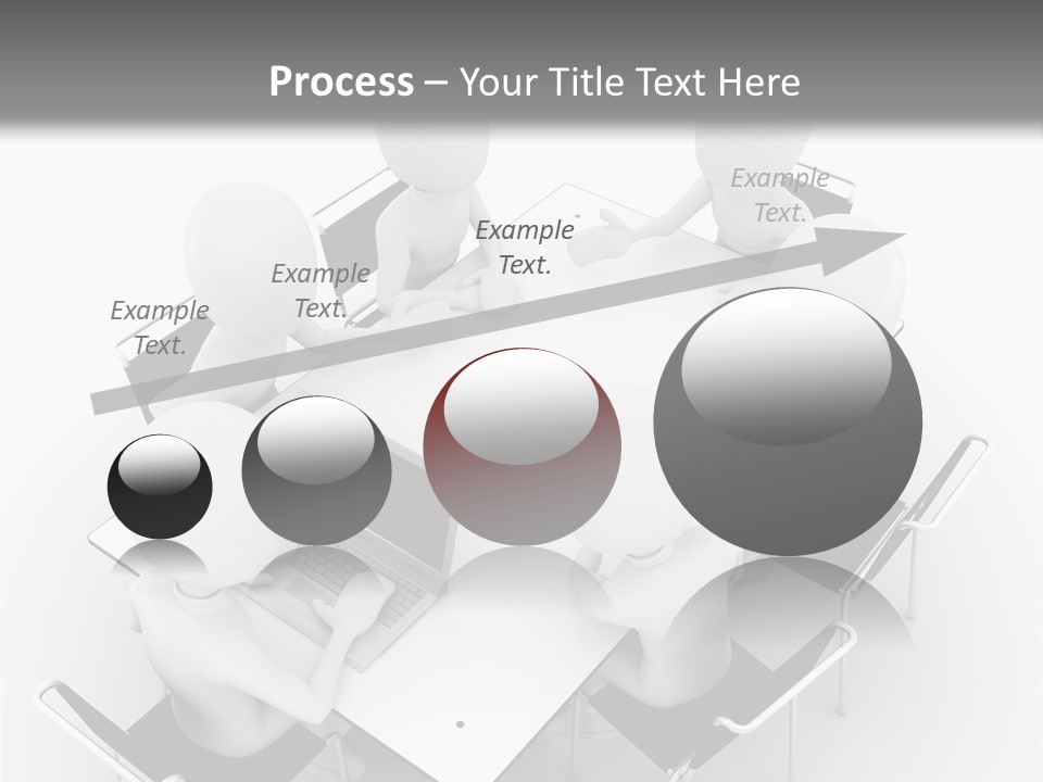 Sitting Team Mobile PowerPoint Template