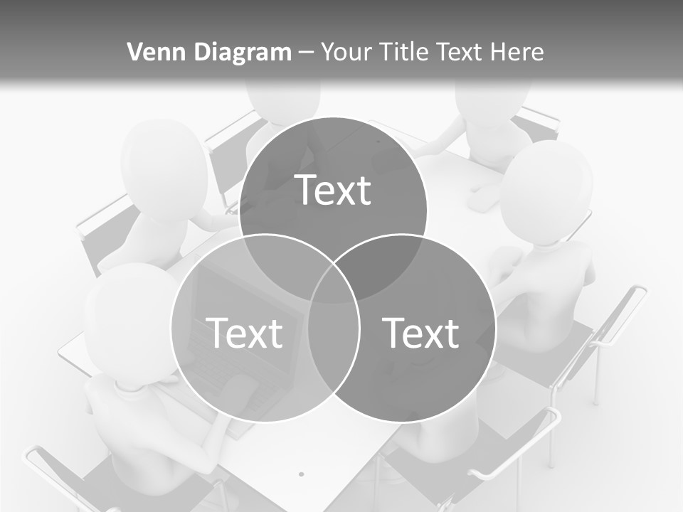 Sitting Team Mobile PowerPoint Template