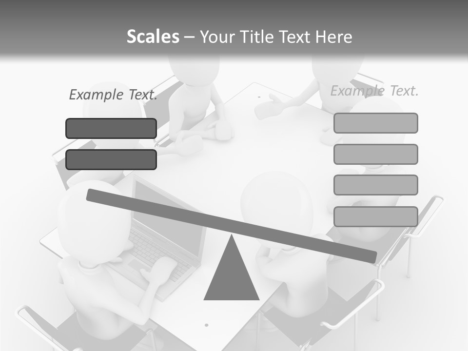 Sitting Team Mobile PowerPoint Template
