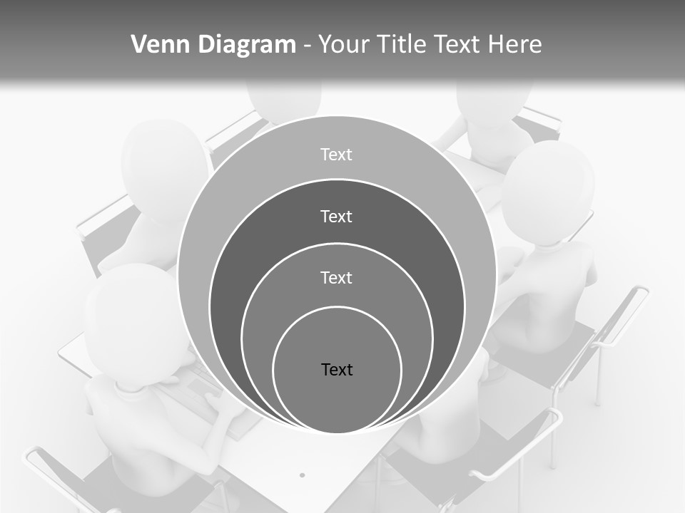 Sitting Team Mobile PowerPoint Template