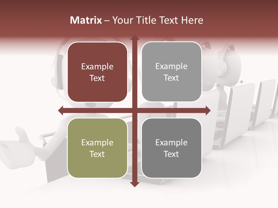 Headphone  Contact PowerPoint Template