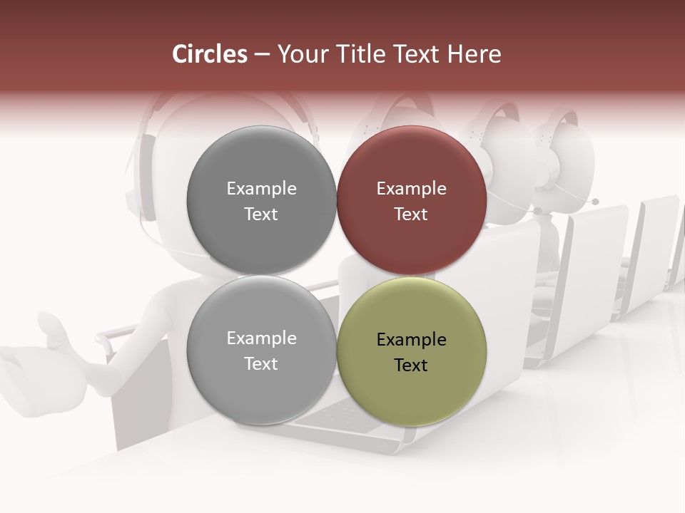 Headphone  Contact PowerPoint Template