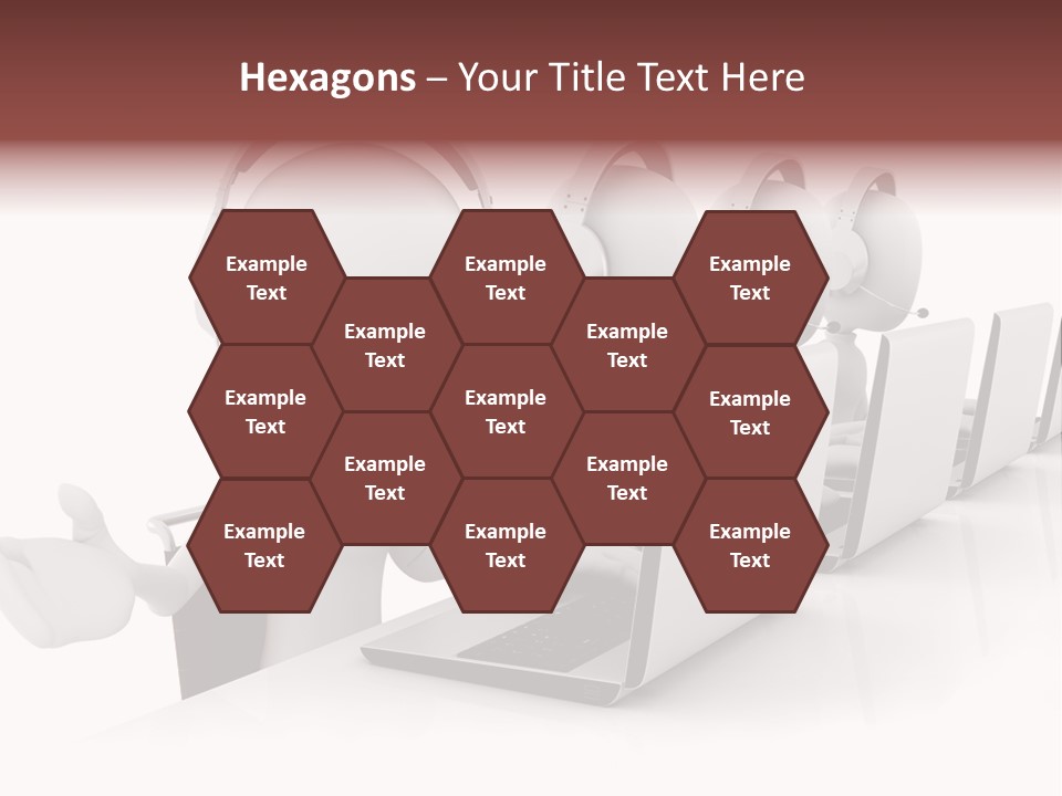 Headphone  Contact PowerPoint Template