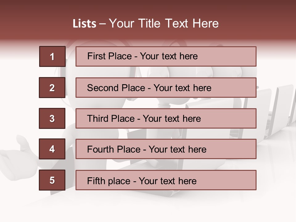 Headphone  Contact PowerPoint Template
