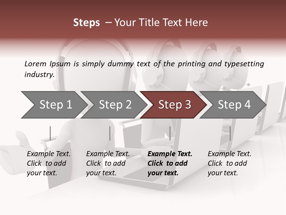 Headphone  Contact PowerPoint Template