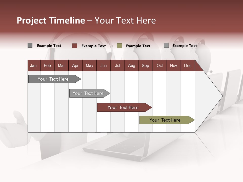 Headphone  Contact PowerPoint Template