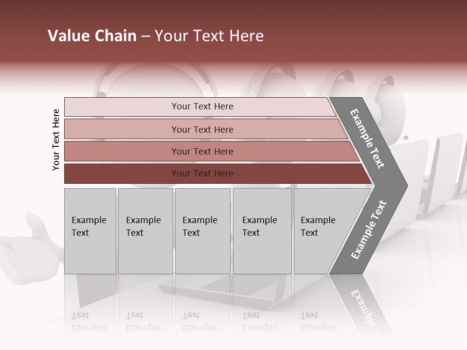 Headphone  Contact PowerPoint Template