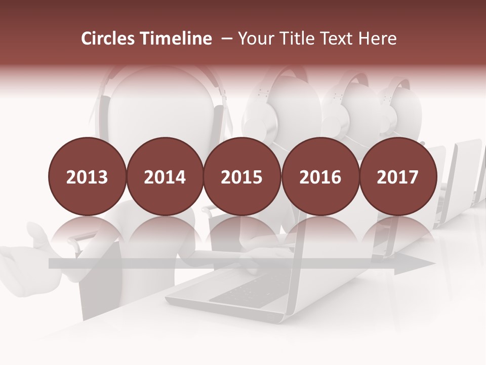 Headphone  Contact PowerPoint Template