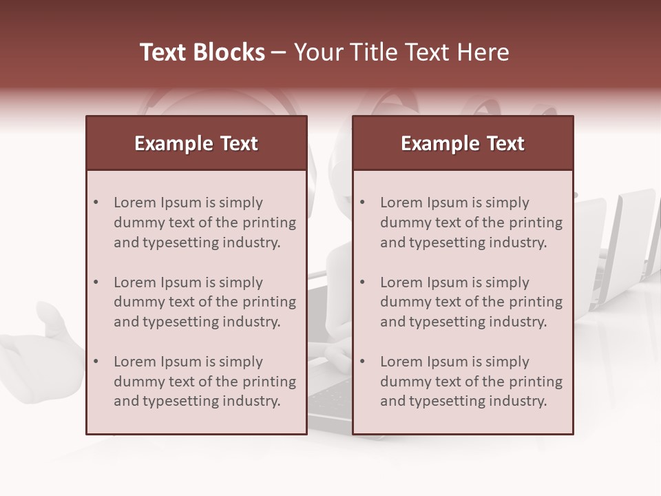 Headphone  Contact PowerPoint Template