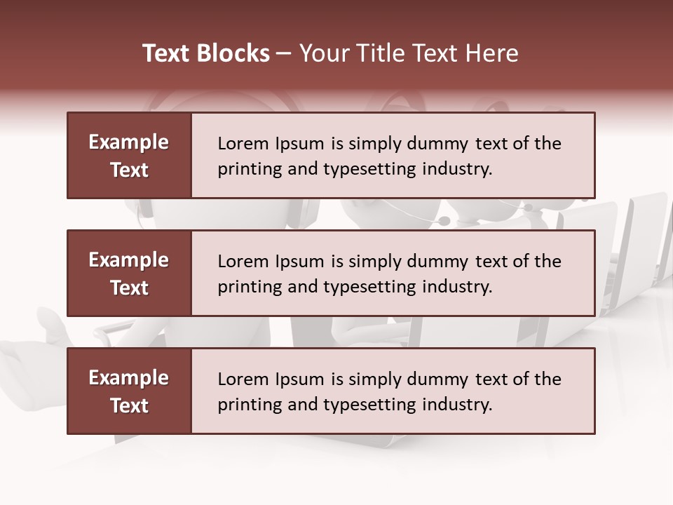 Headphone  Contact PowerPoint Template