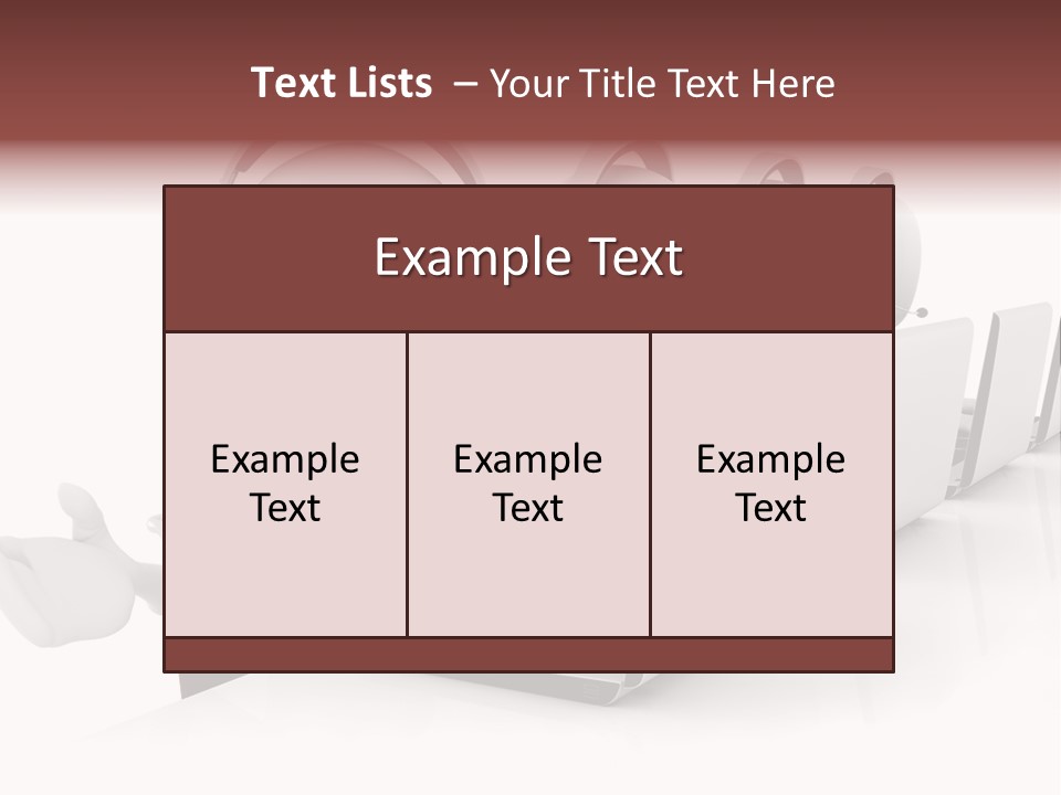 Headphone  Contact PowerPoint Template